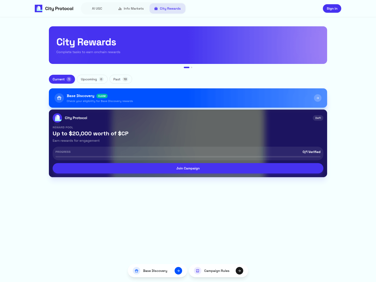 Screenshot of city-protocol.xyz