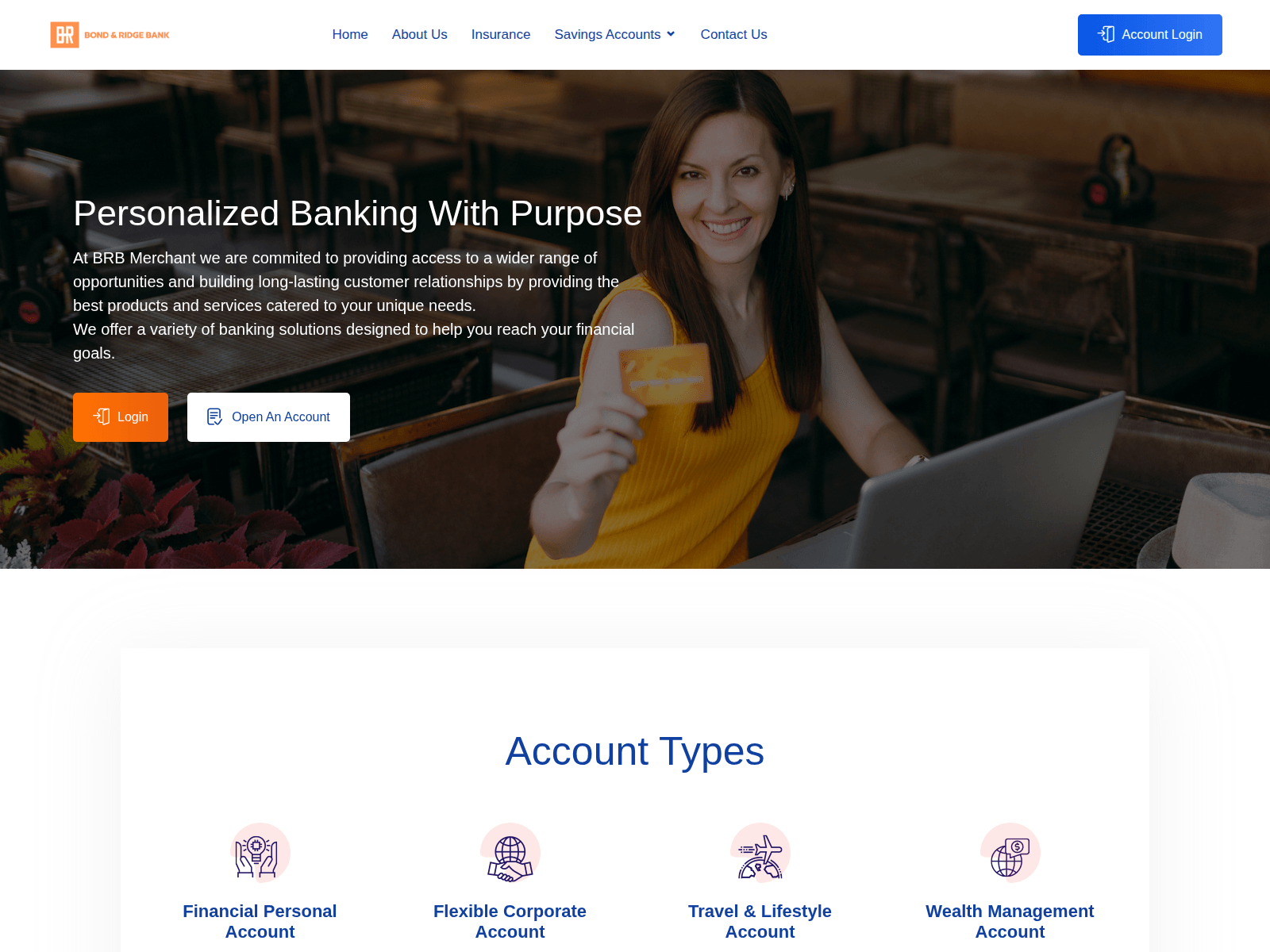 Screenshot of bondandridgefinancials.com