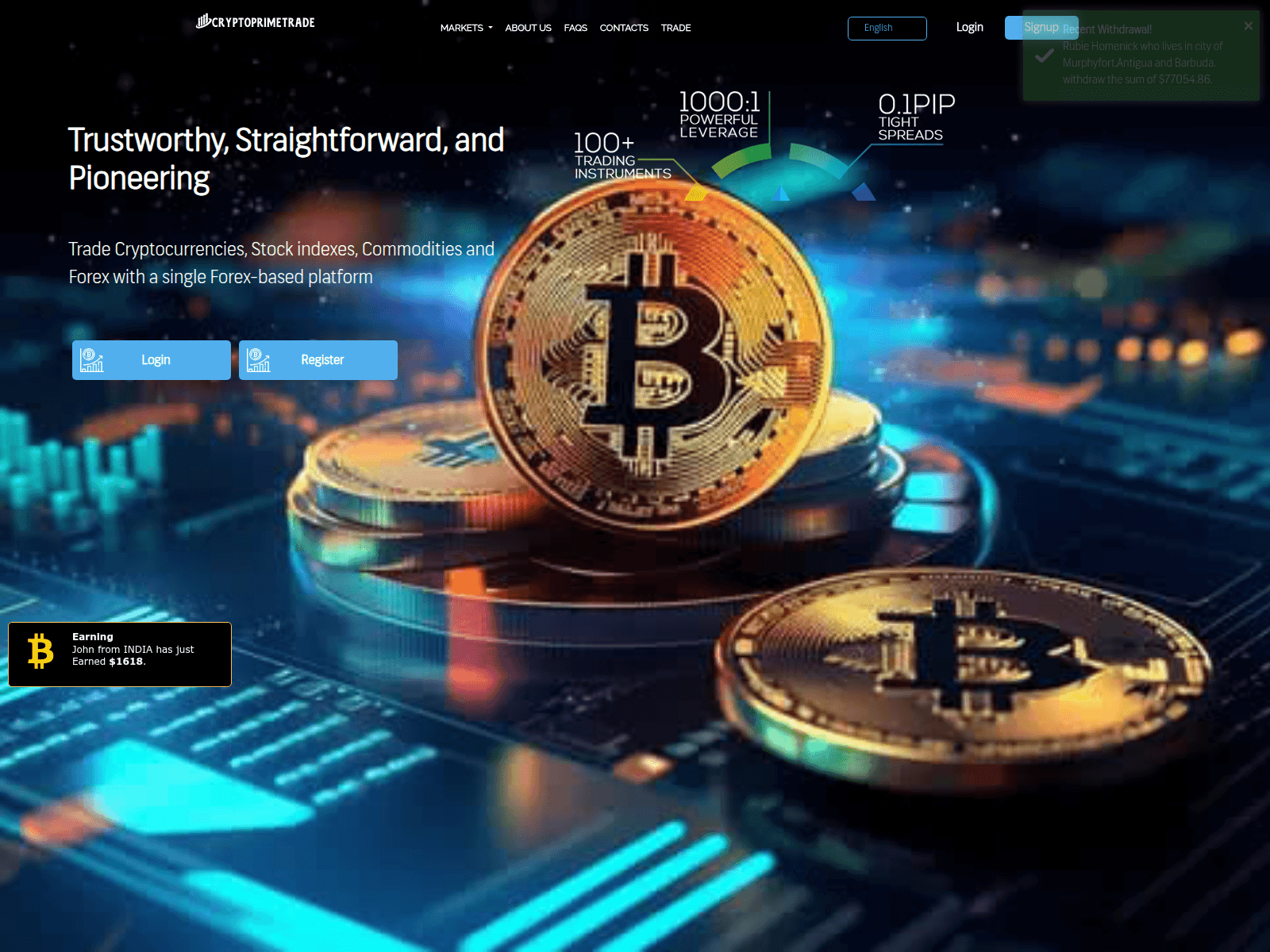Screenshot of cryptprimetrd.pro