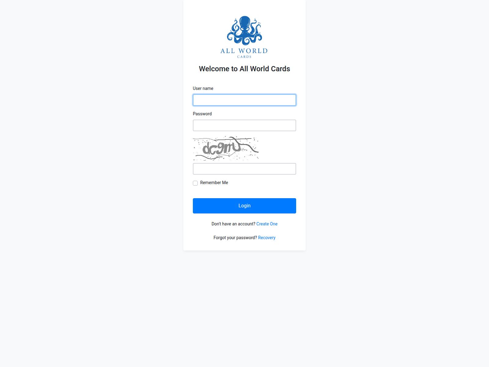 Screenshot of allworldcards.net