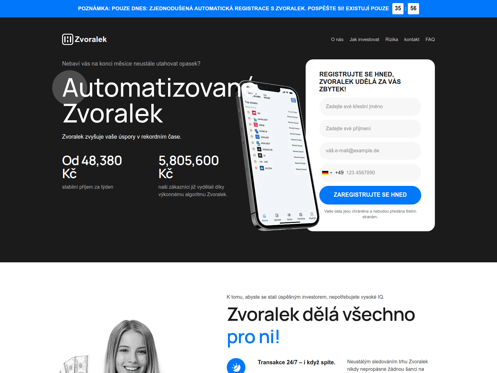Screenshot of zvoralek.com