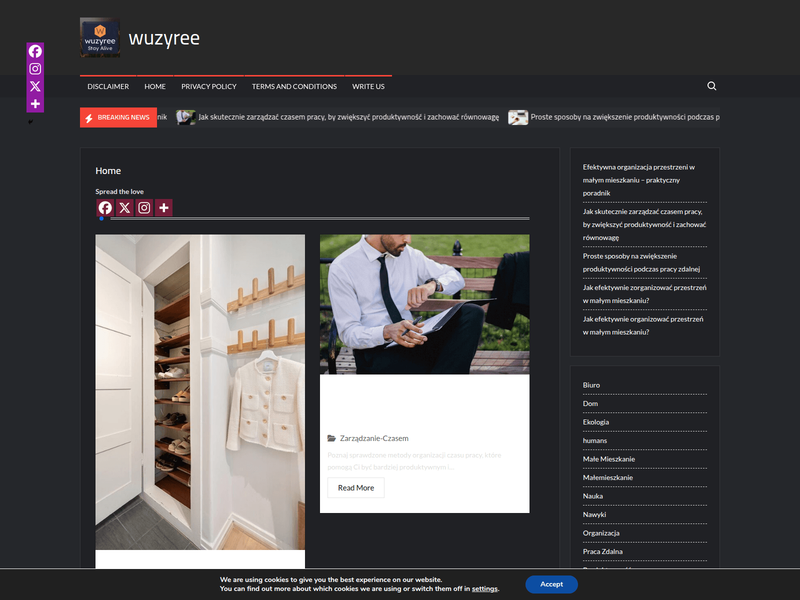 Captura de pantalla de wuzyree.com