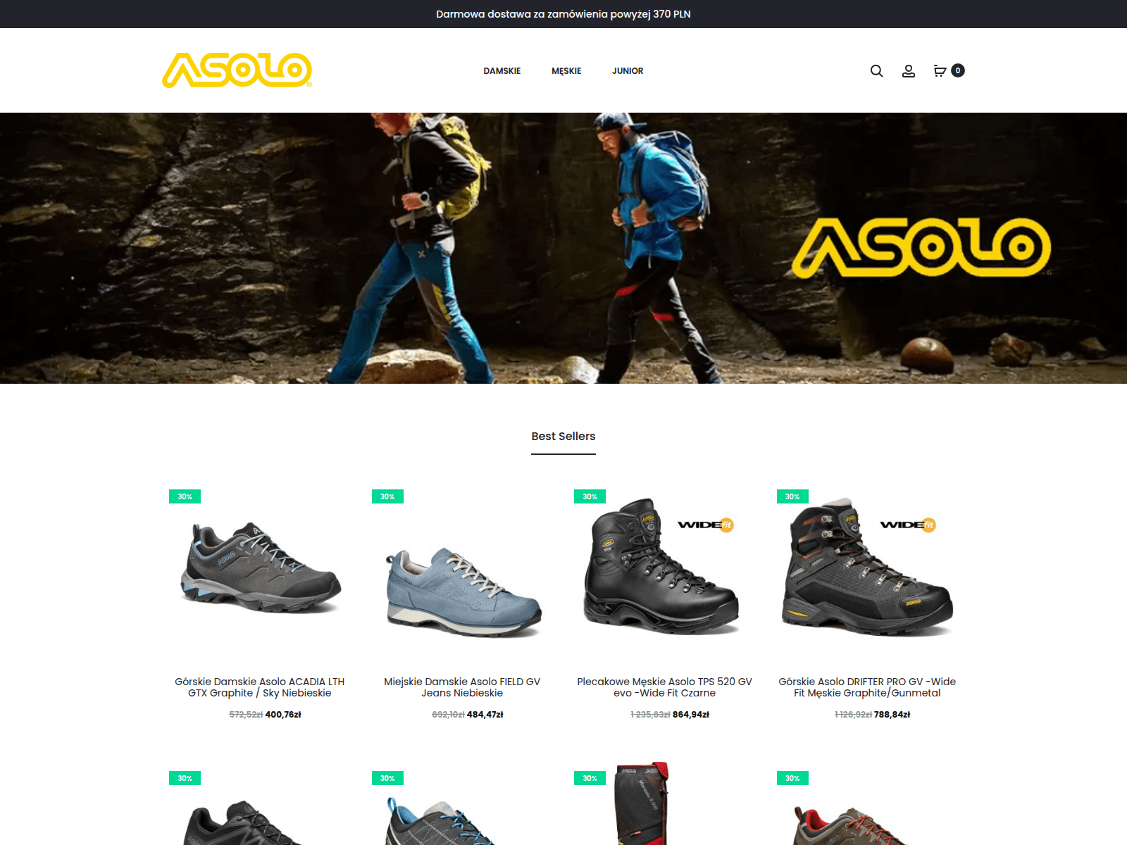 Screenshot of asolopolska.com