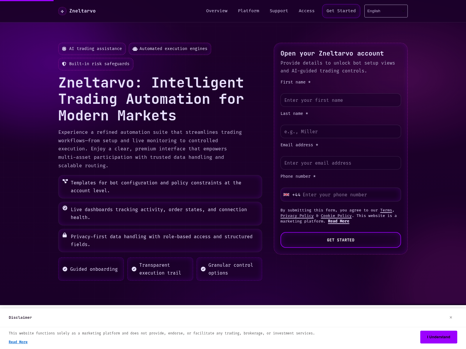 Screenshot of zneltarvosoft.com