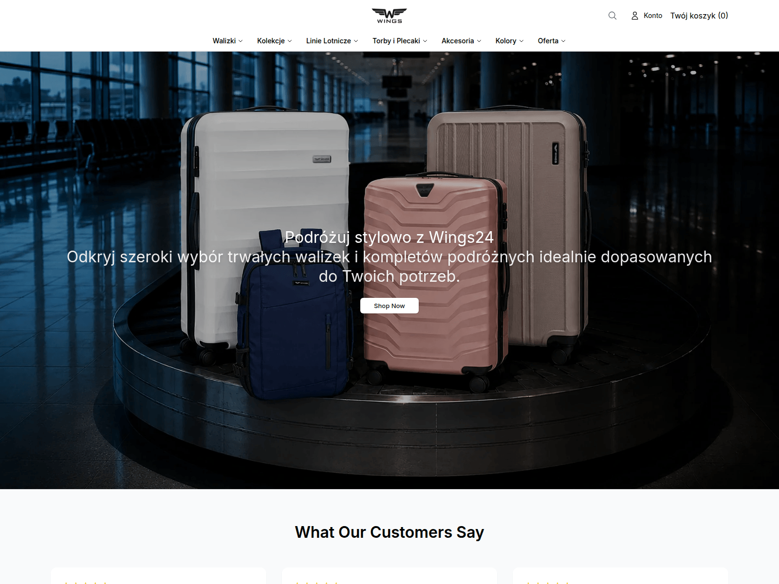 Screenshot of wings24style.shop