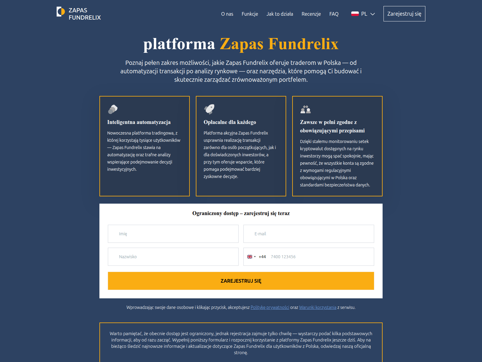 Screenshot of zapas-fundrelix.com