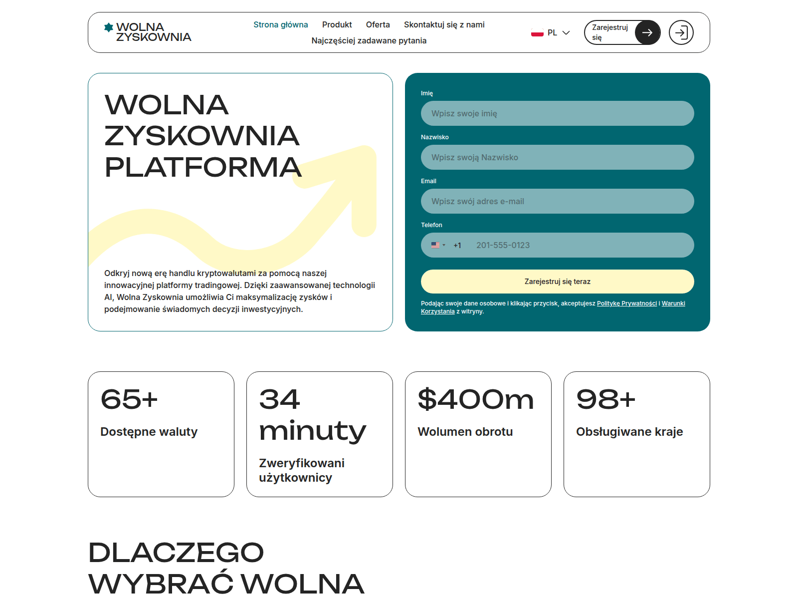 Screenshot of wolna-zyskownia.com