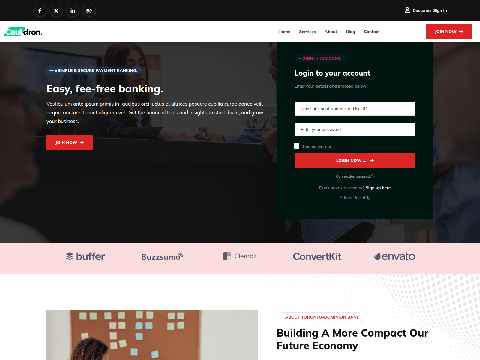Screenshot of toronto-dominionsavings.com