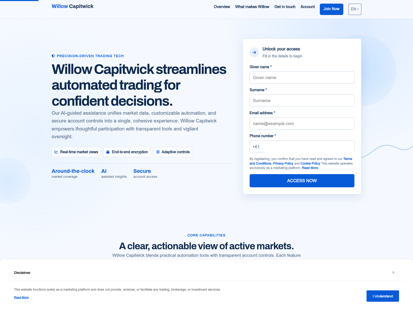 Screenshot of willowcapitwicksystem.digital
