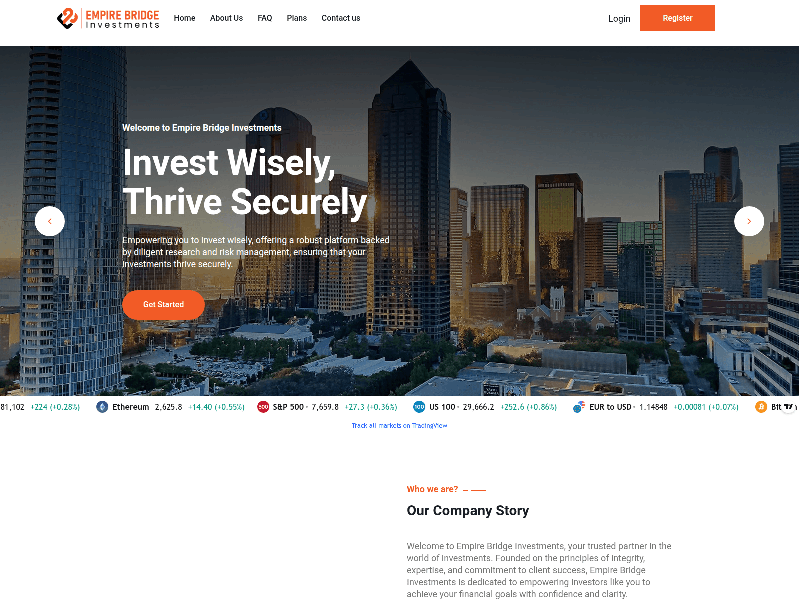 Screenshot of empirebridge-investments.com