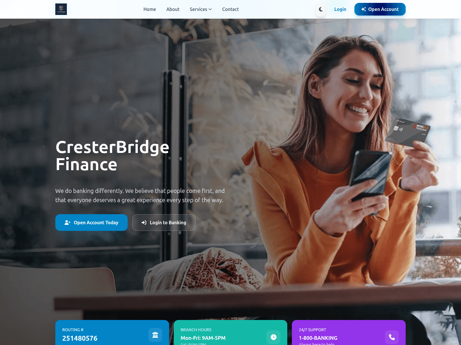 Screenshot of cresterbridge.com