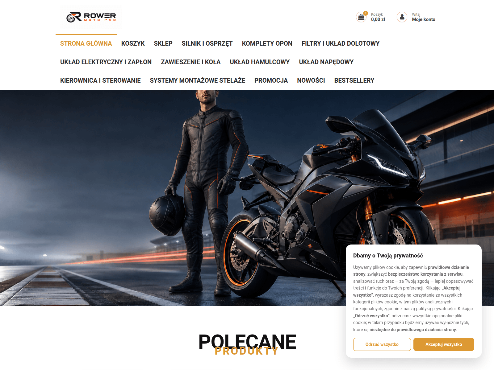 Screenshot of rowermotopro.com