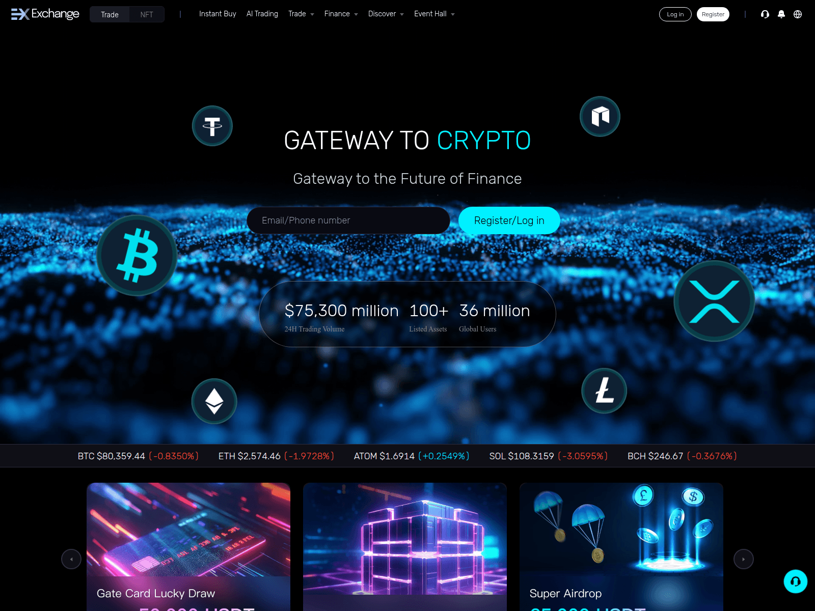Screenshot of exangeli.com