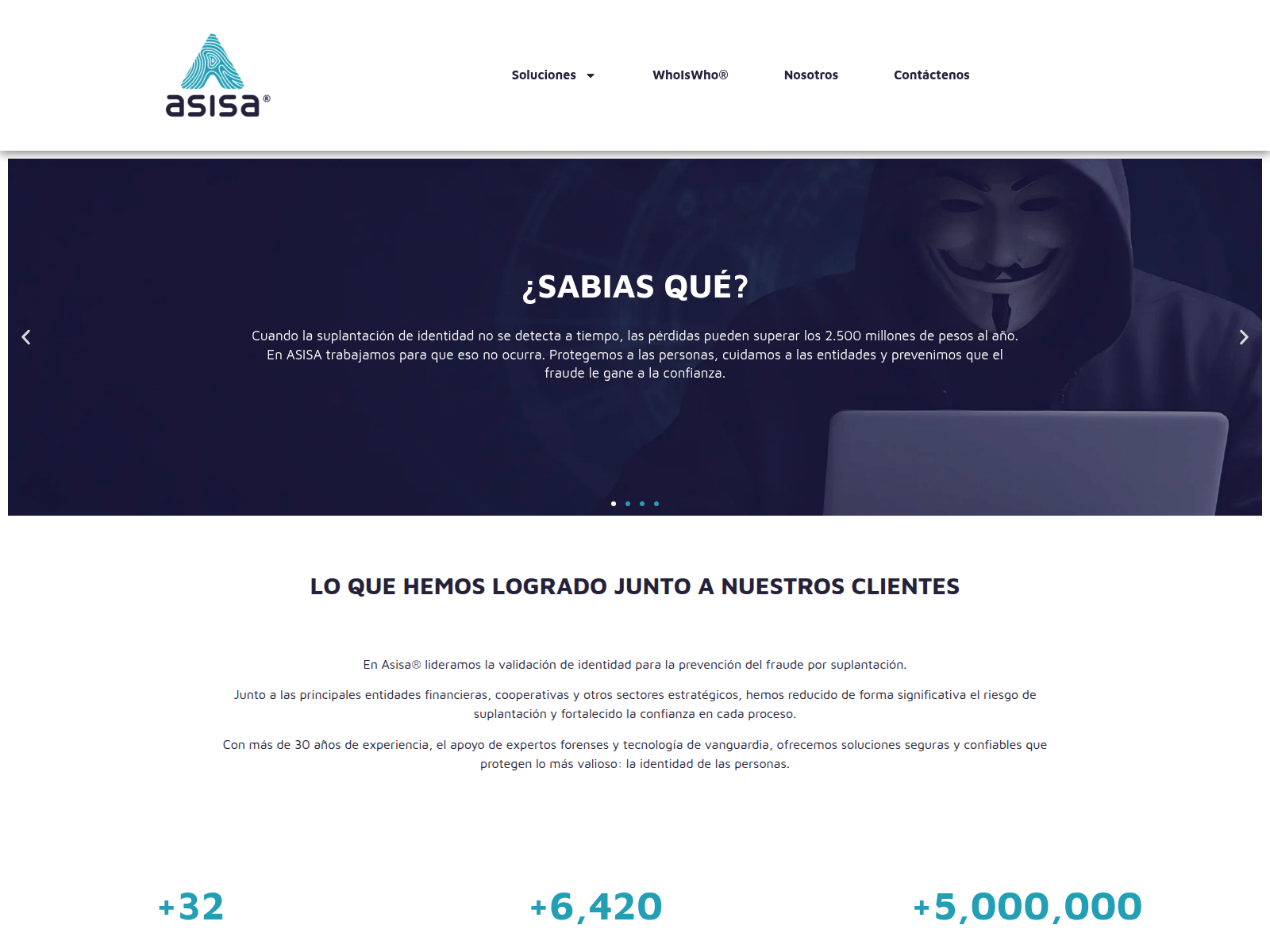 Screenshot of asisa.com.co