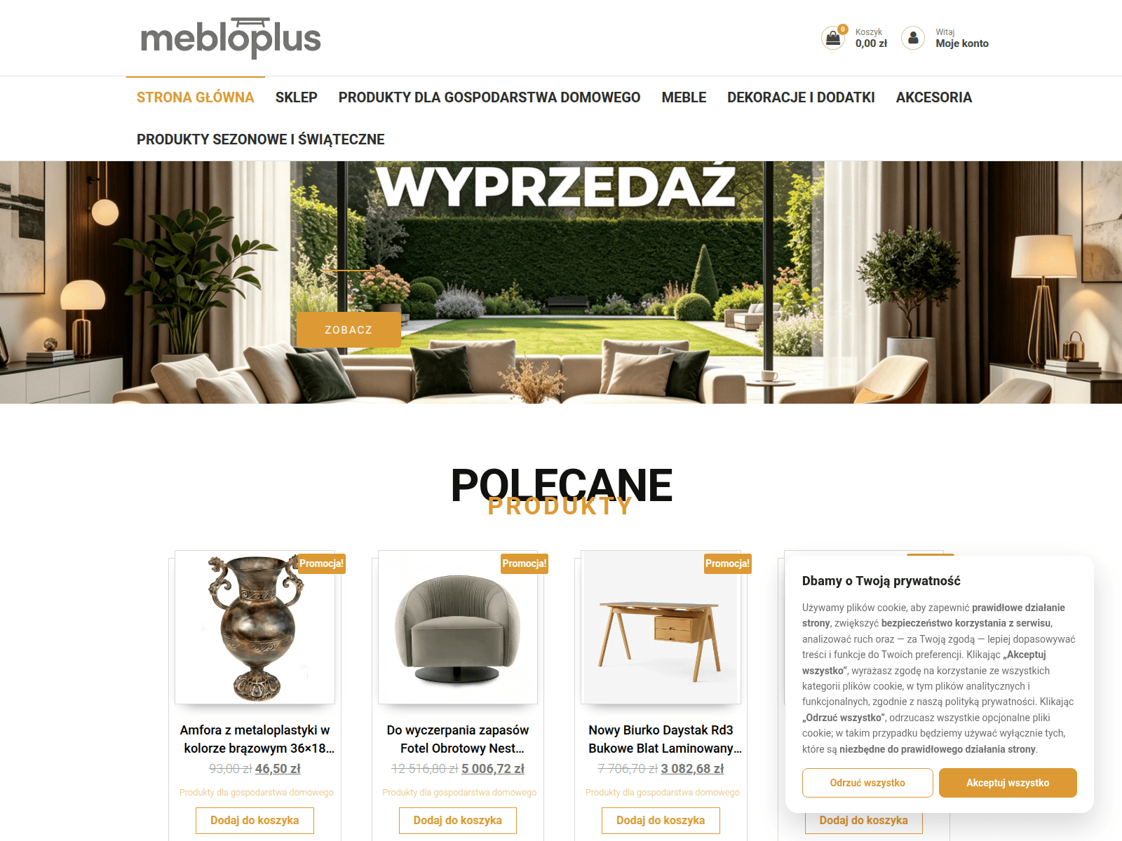 Screenshot of mebloplus.com