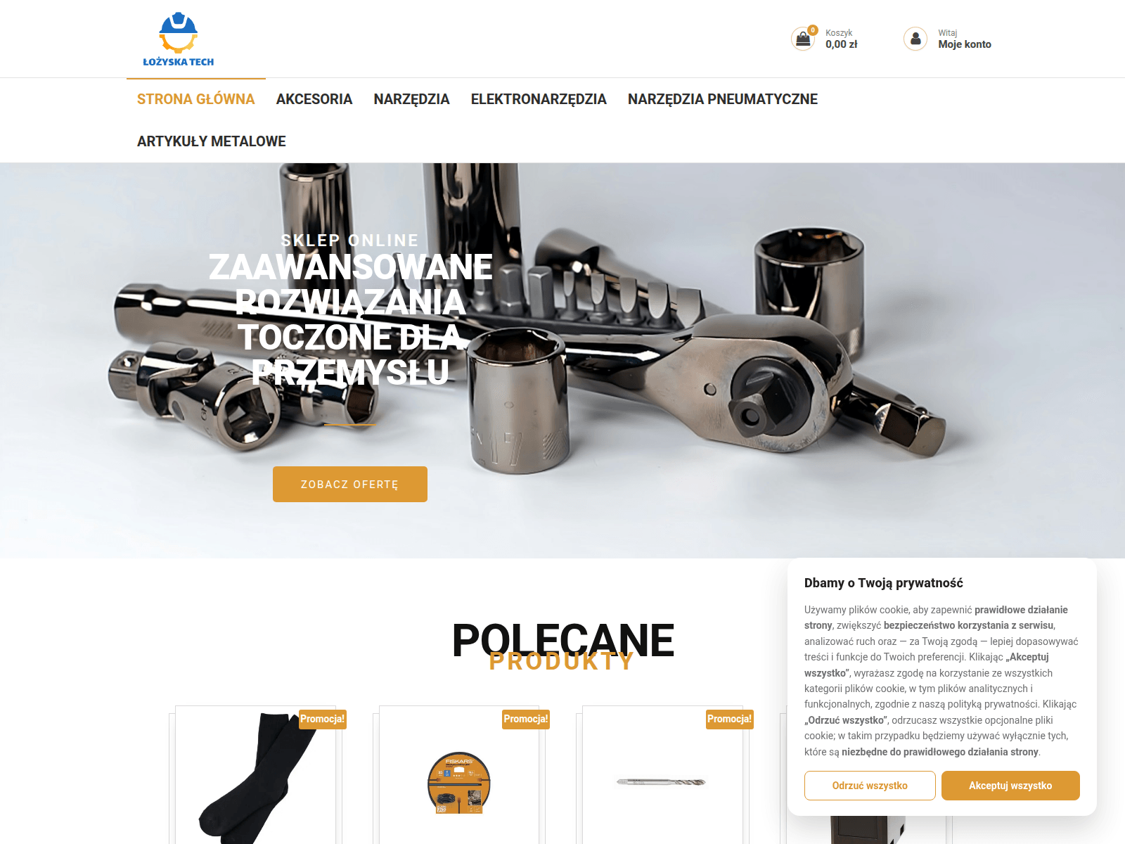 Screenshot of lozyskatech.com