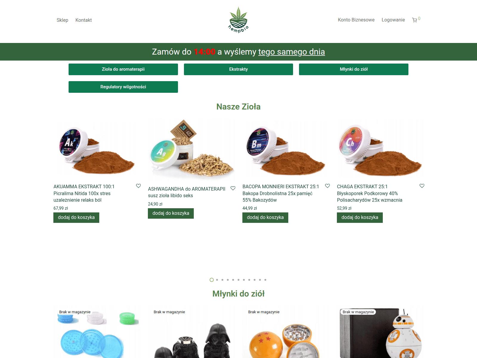 Screenshot of hempbio.pl
