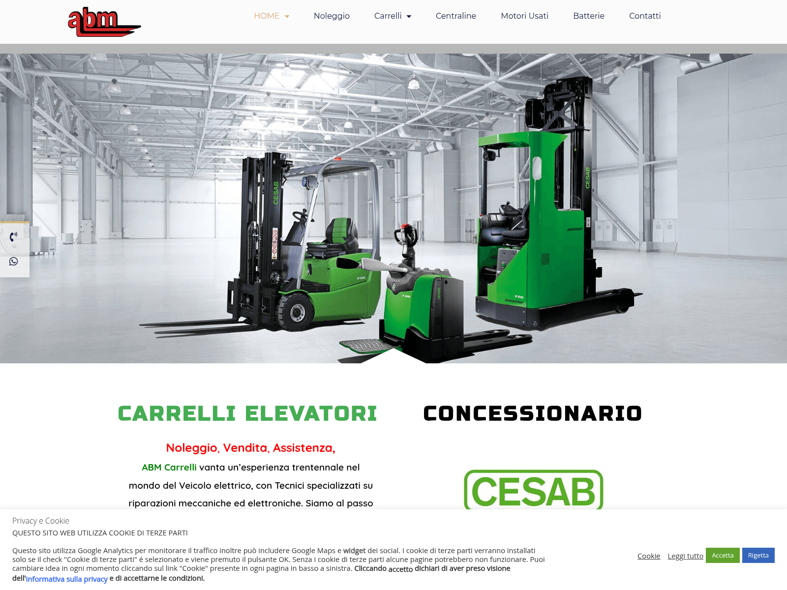 Screenshot of abmcarrelli.it