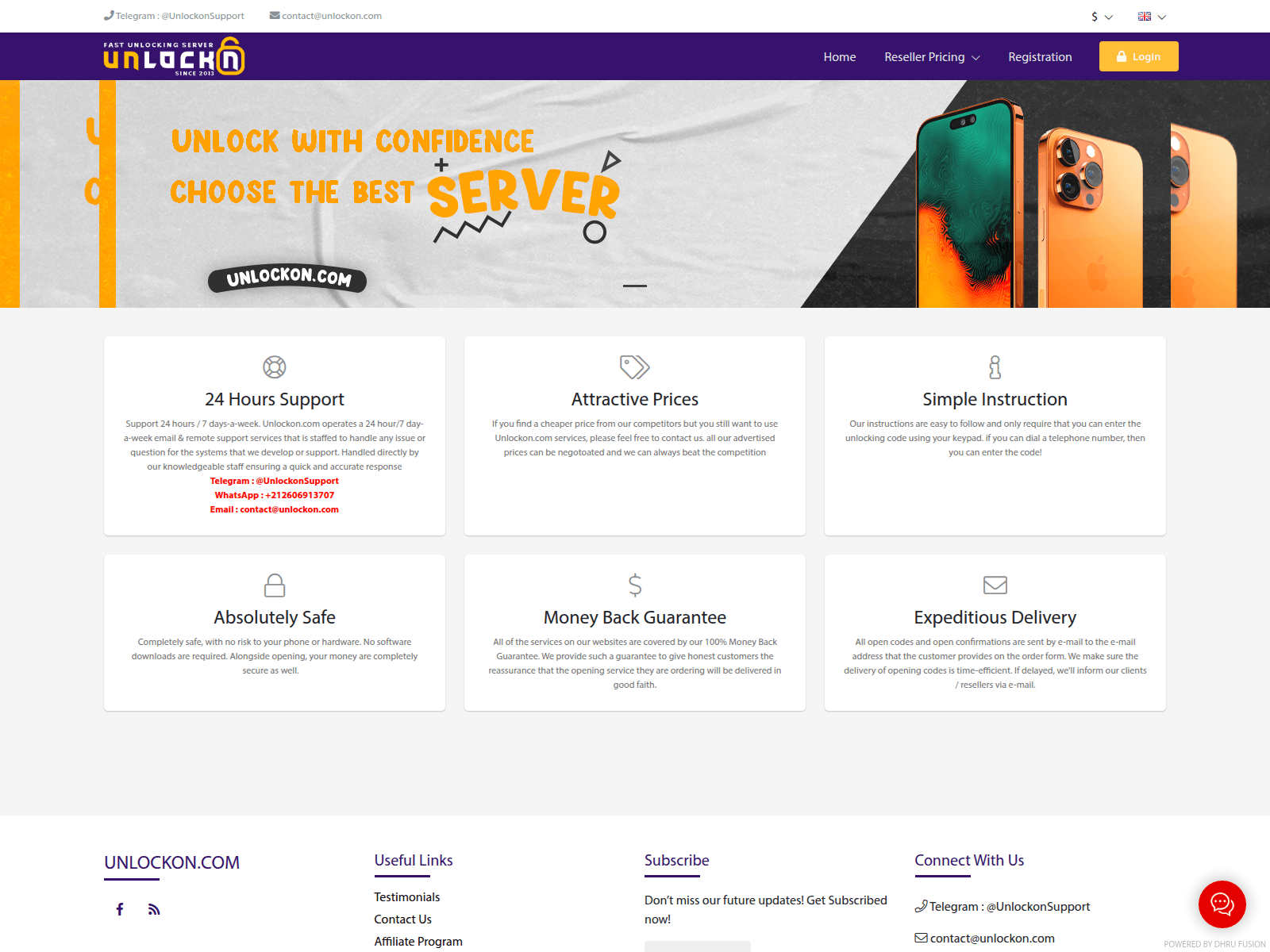 Screenshot of unlockon.com