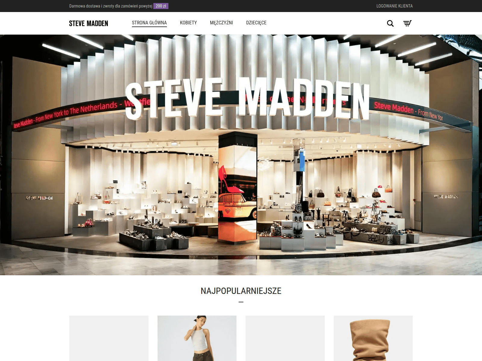 Screenshot of steve-madden.pl