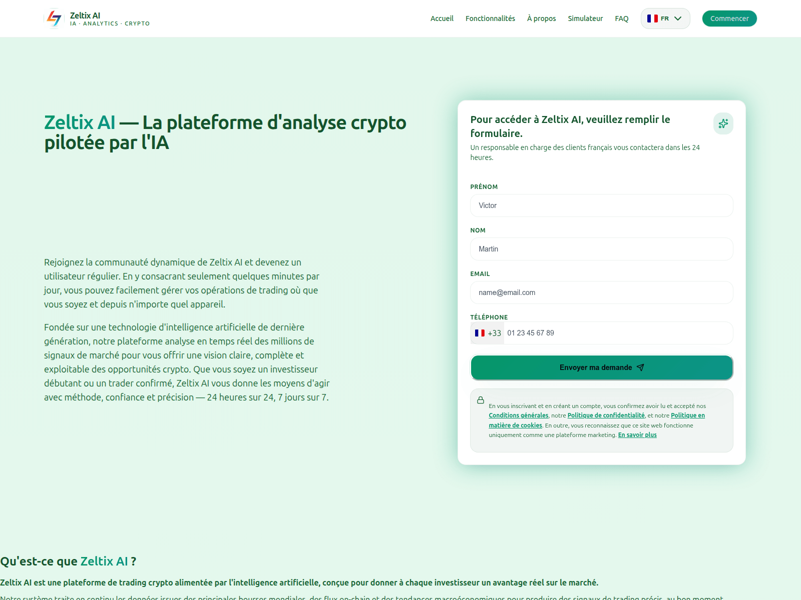 Screenshot of zeltixplatform.com
