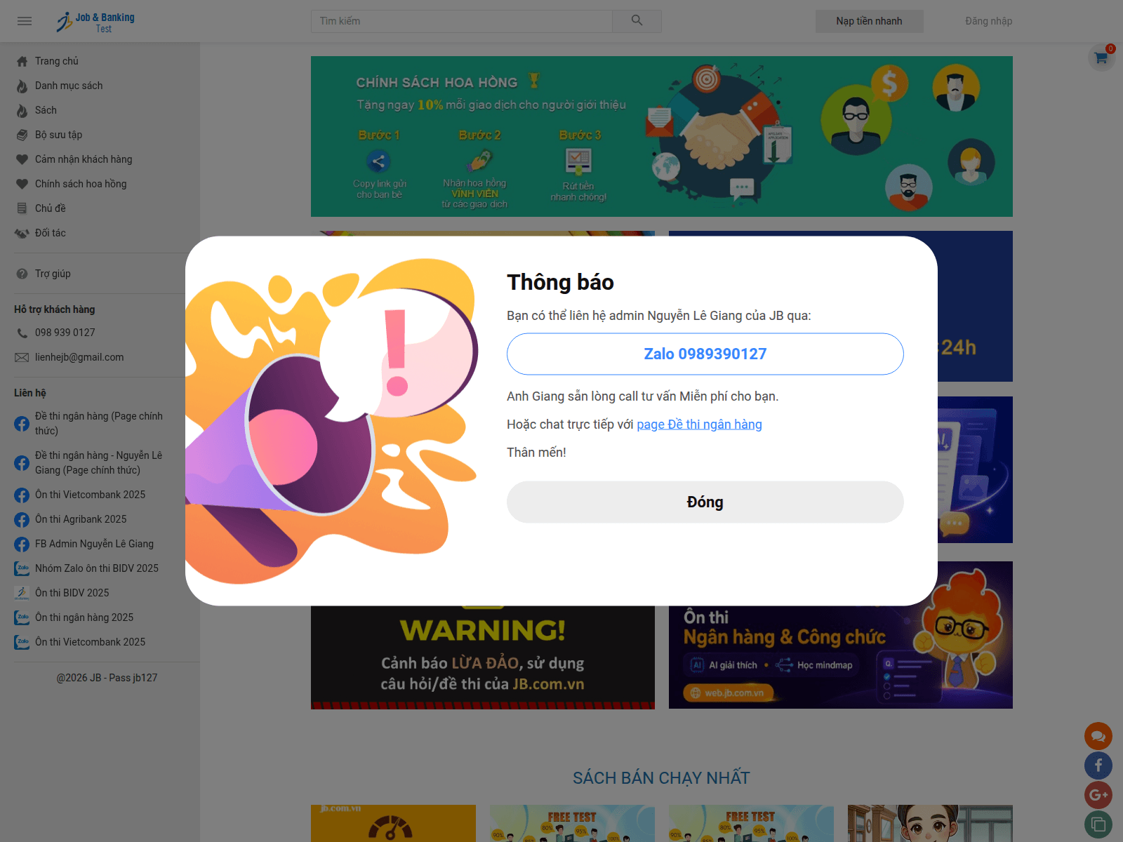 Screenshot of jb.com.vn