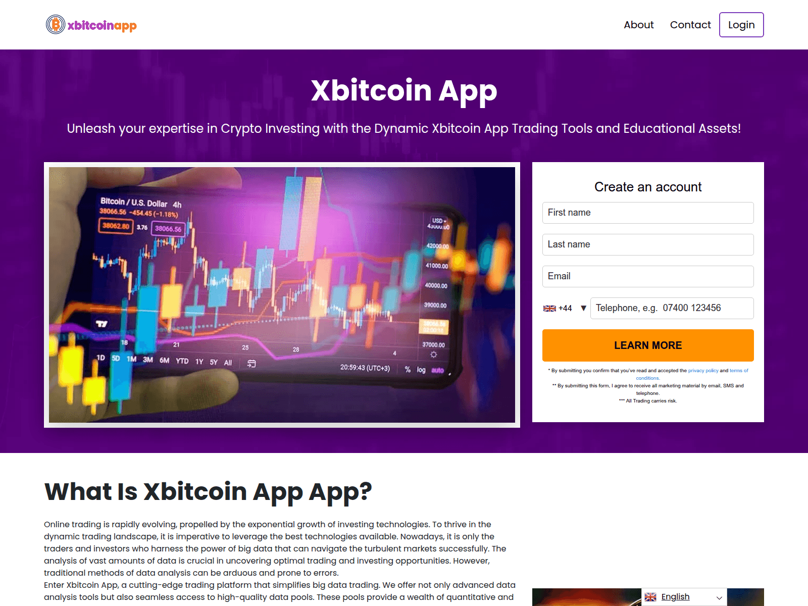 Screenshot of xbitcoinapp.org
