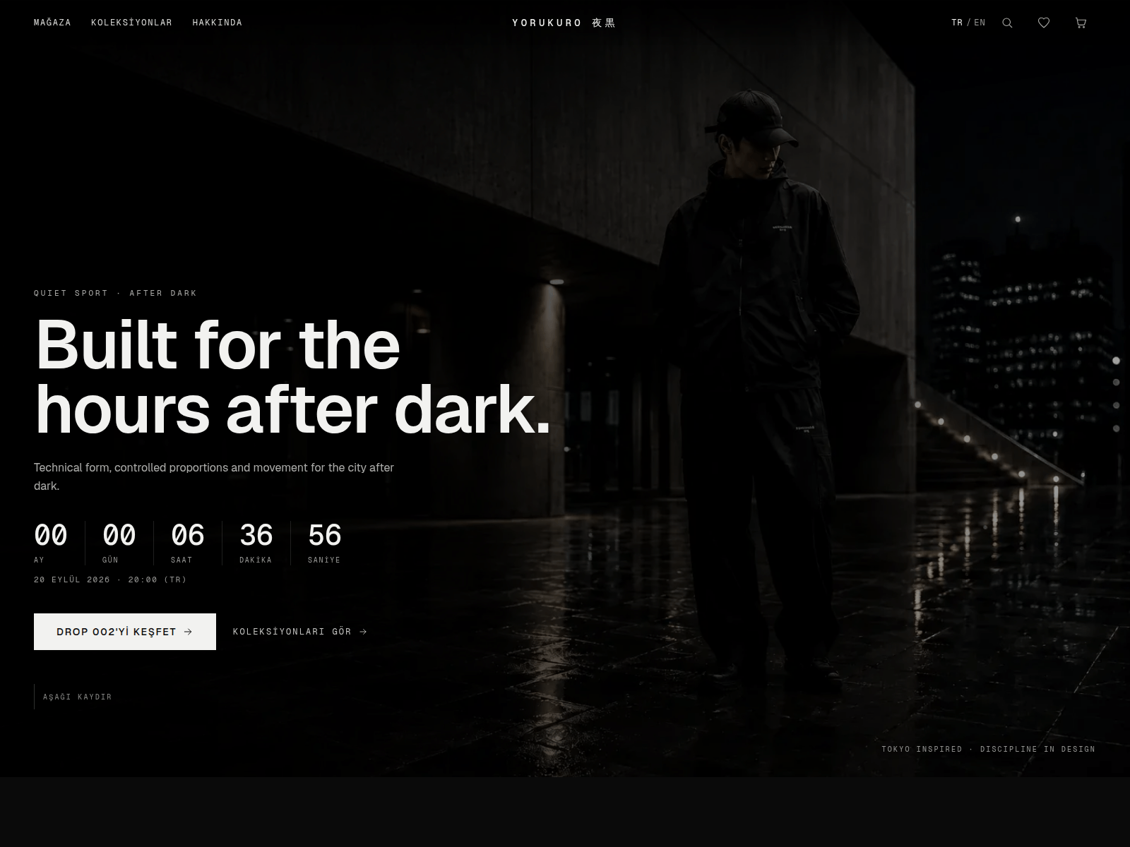 Screenshot of yorukuro.com