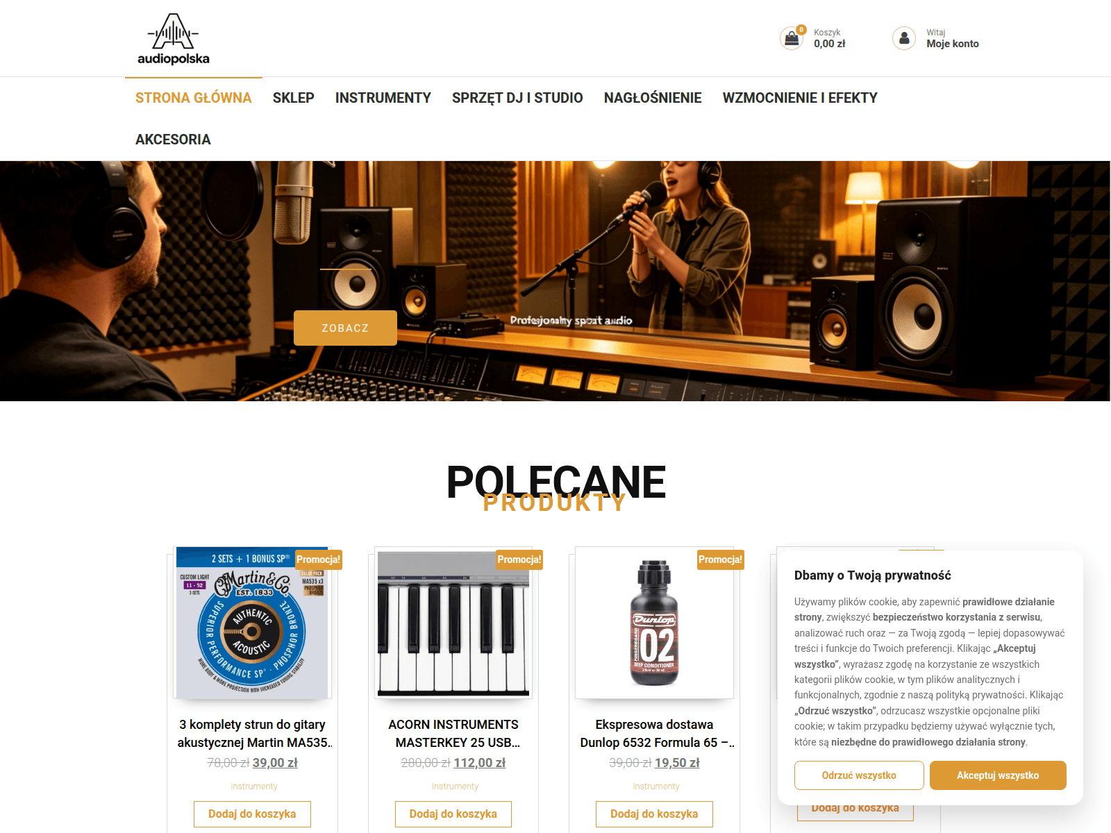 Screenshot of audiopolska.com
