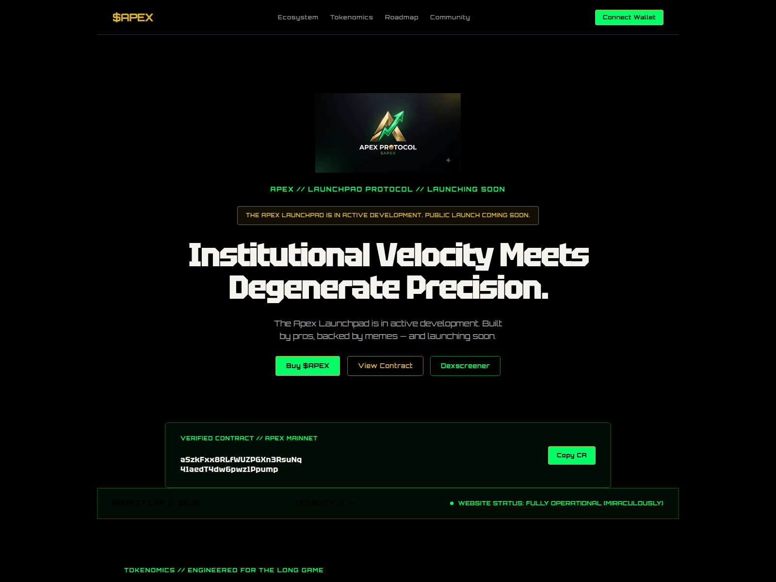 Screenshot of apexprotocolsol.com