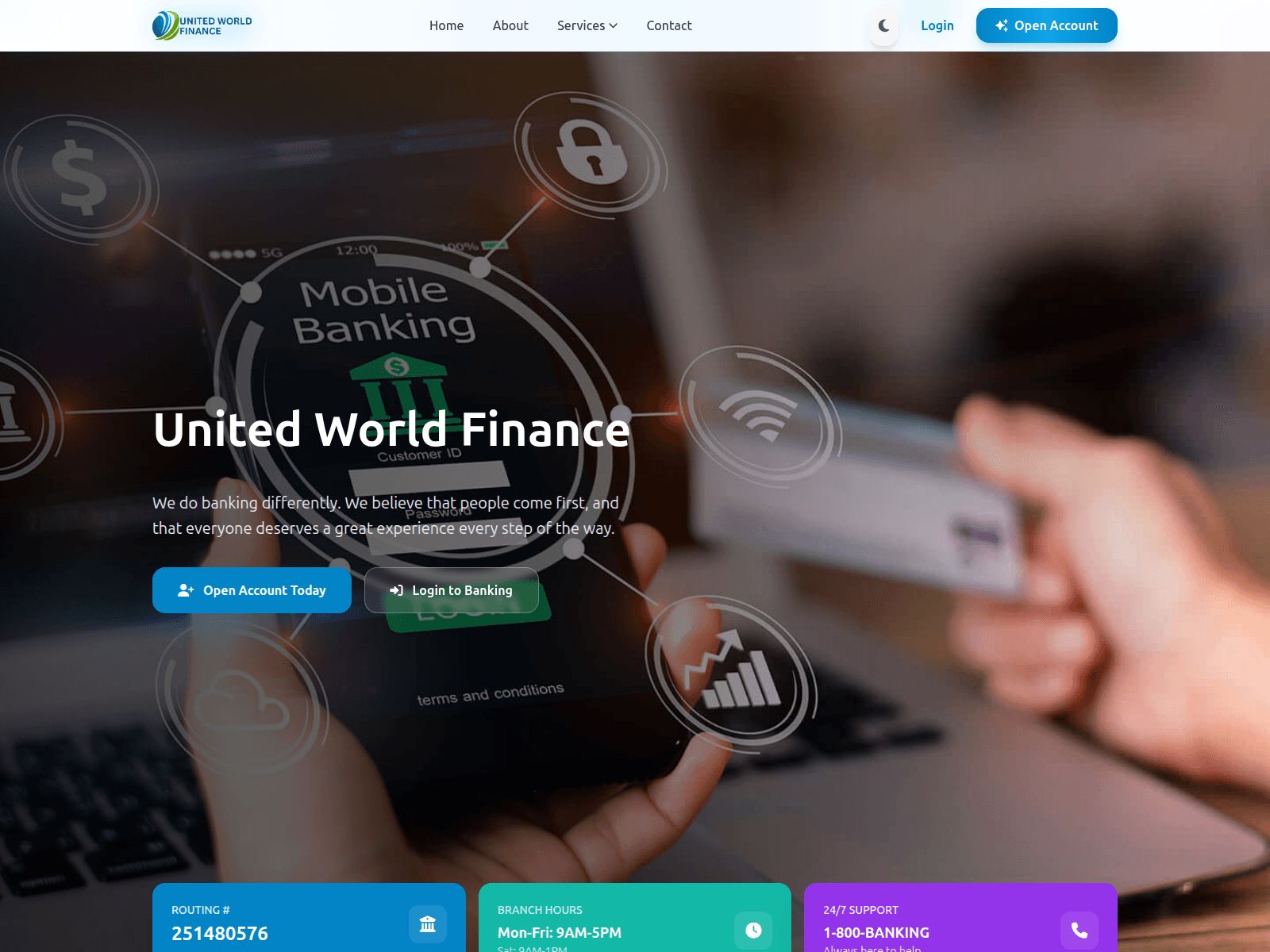 Screenshot of unitedwf.org