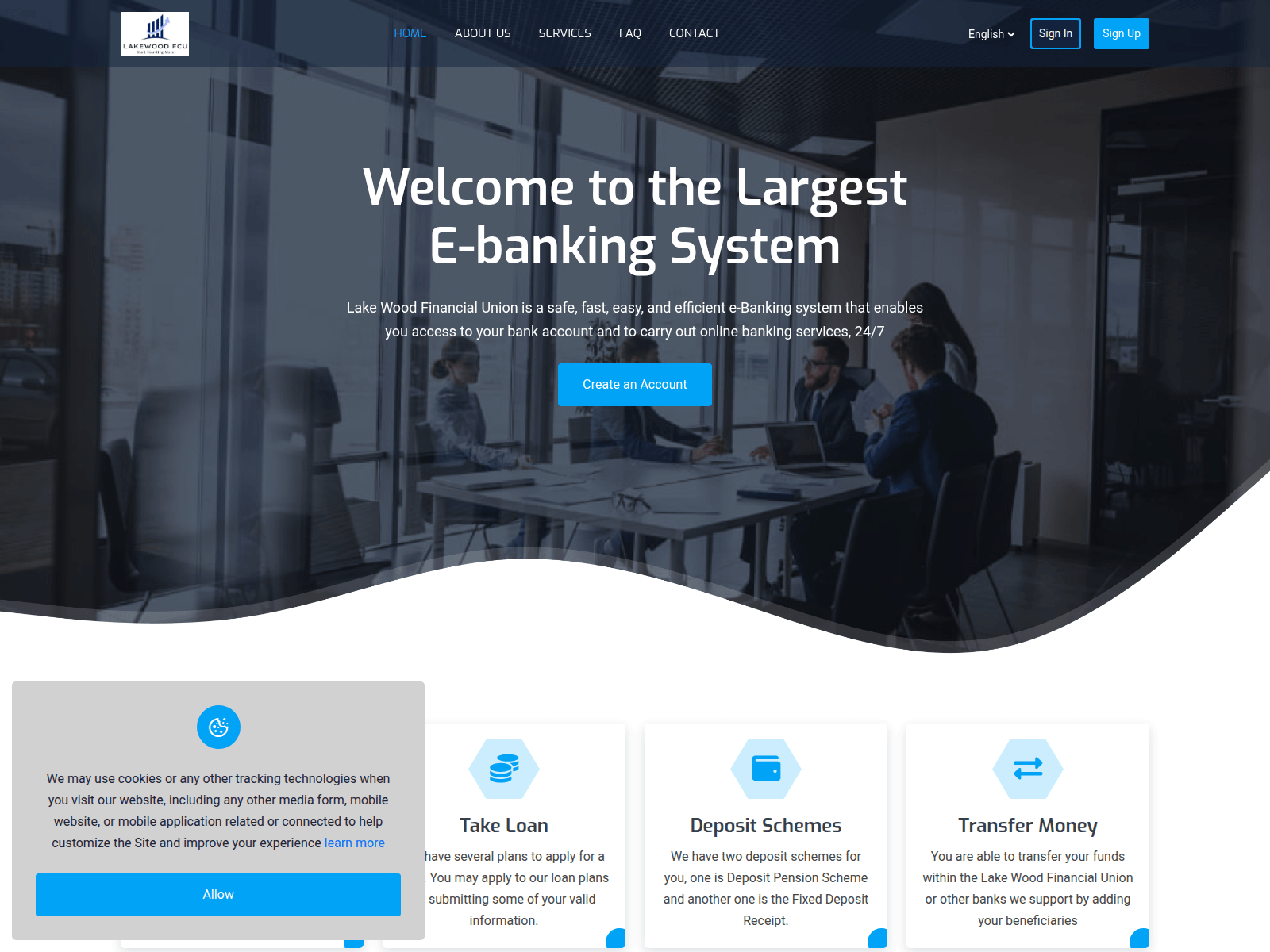 Screenshot of lakewoodfcu.com
