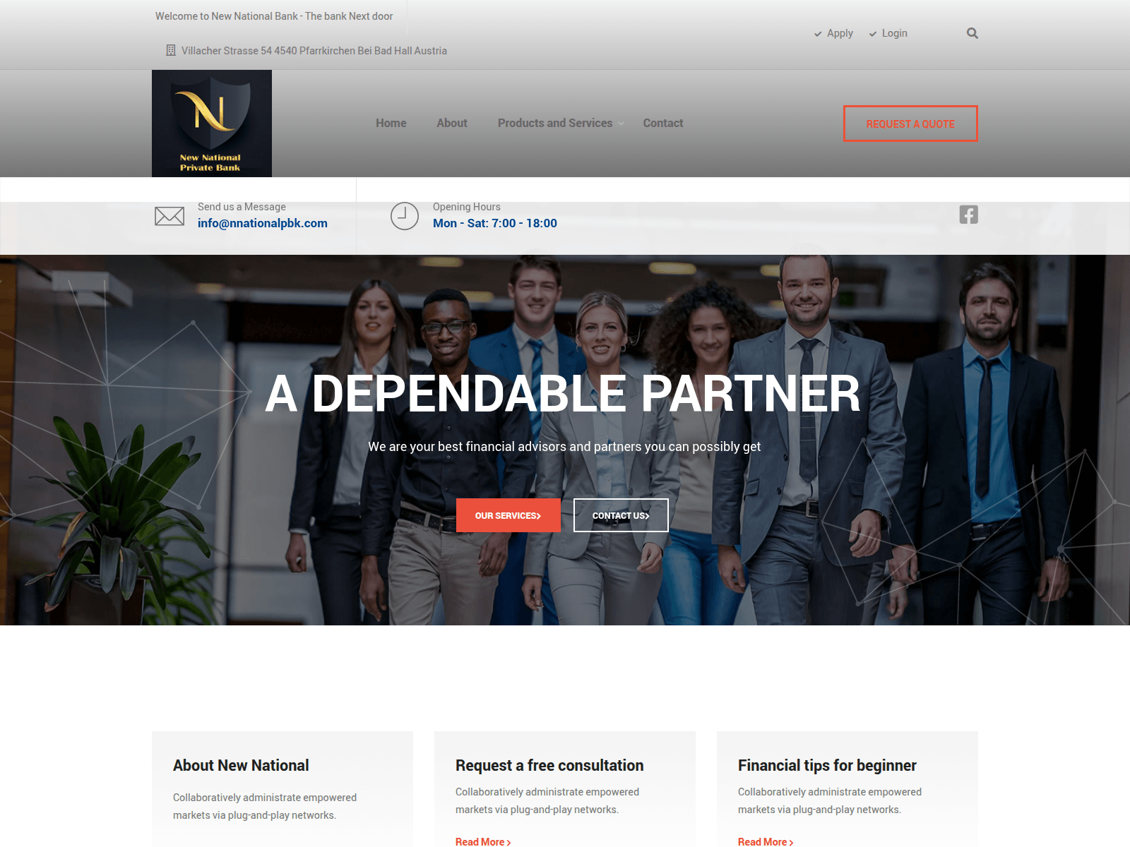 Screenshot of nnationalpbn.com