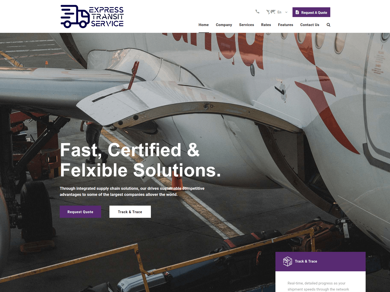 Screenshot of expresstransitservice.com