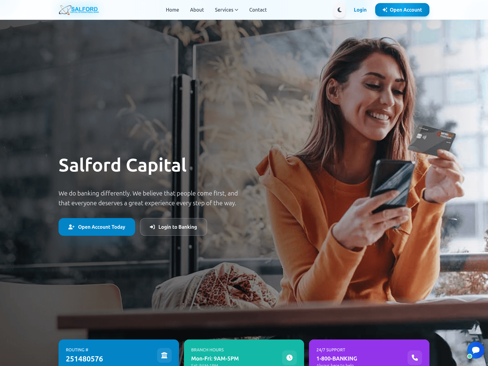 Screenshot of salfordcib.com