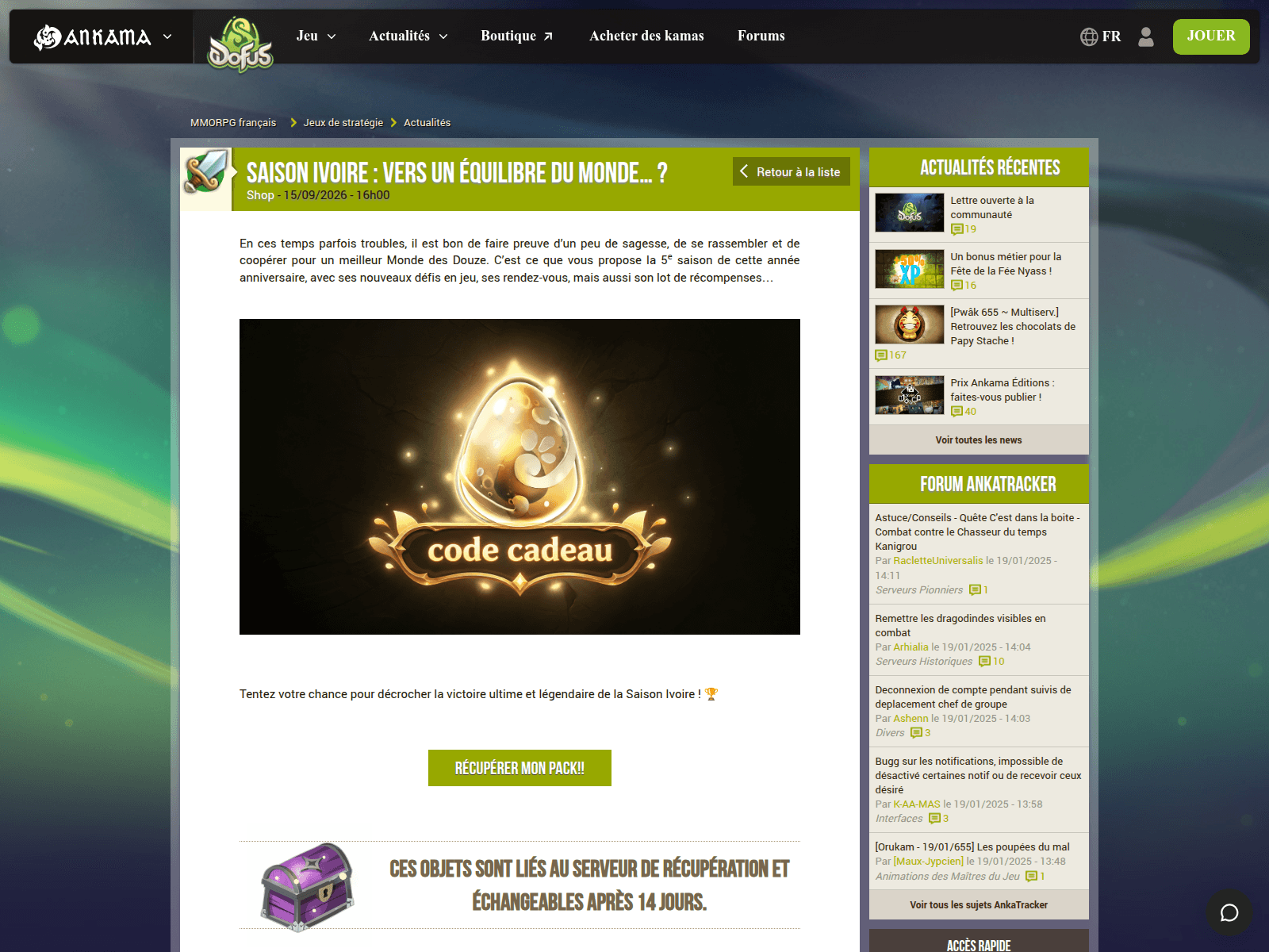 Screenshot of ankama-elections.com
