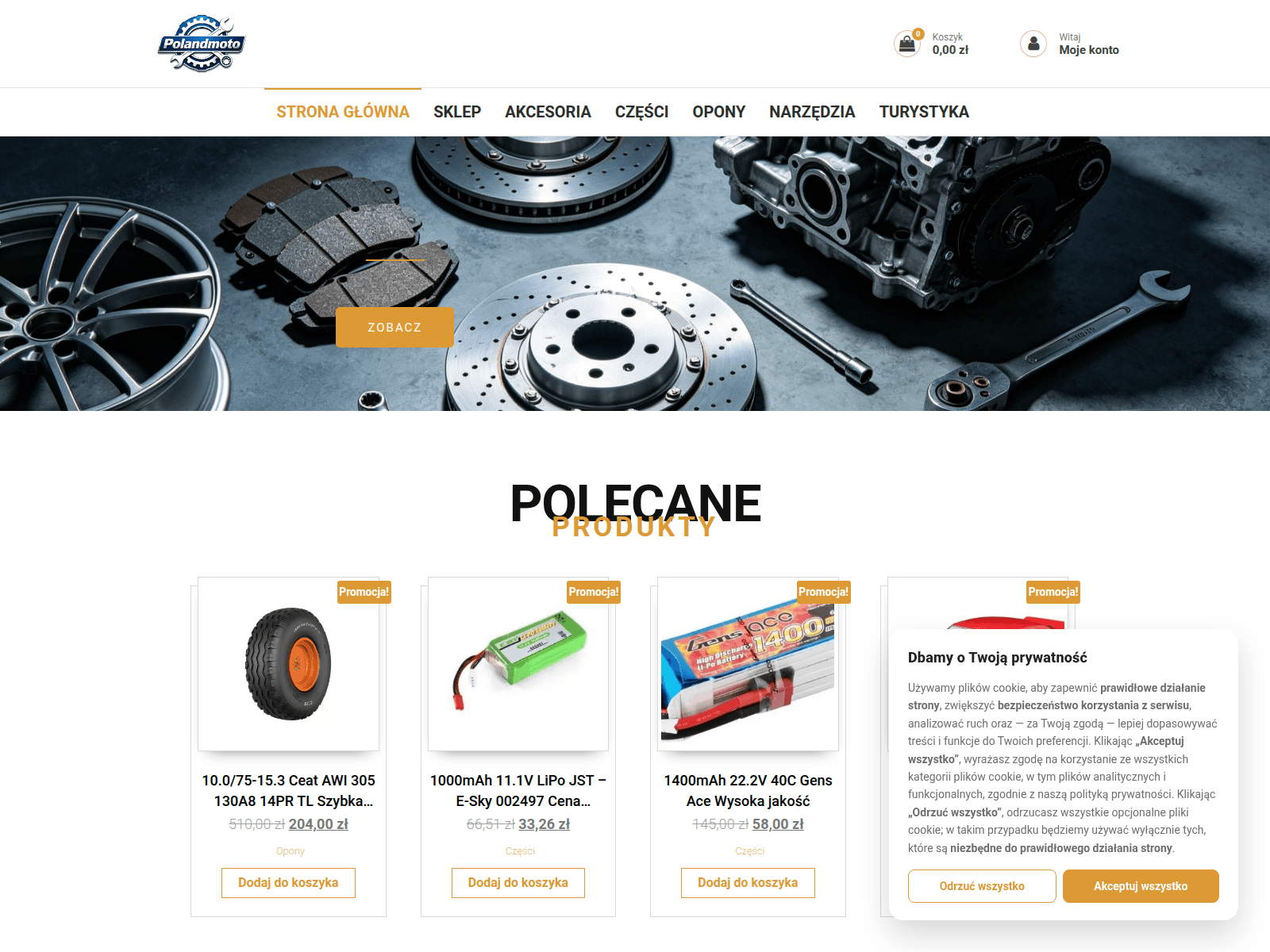 Screenshot of polandmoto.com
