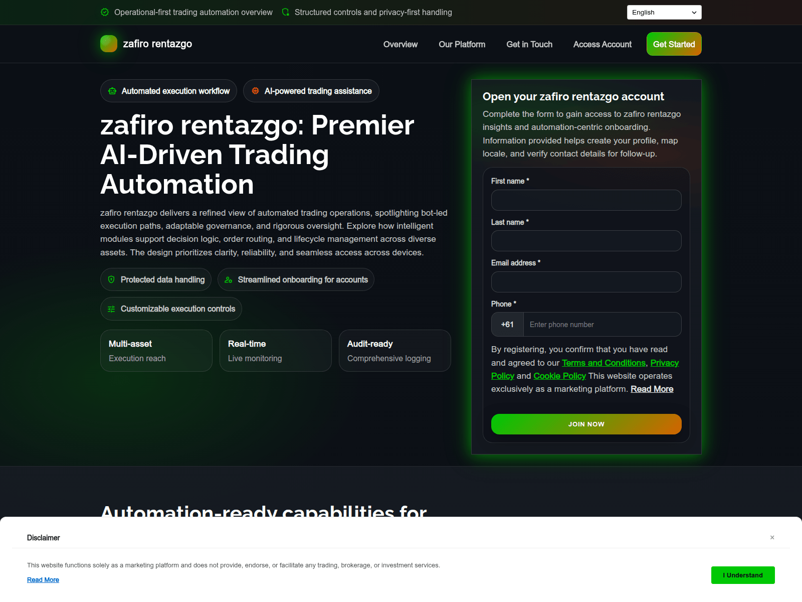 Screenshot of zafirorentazgo.click