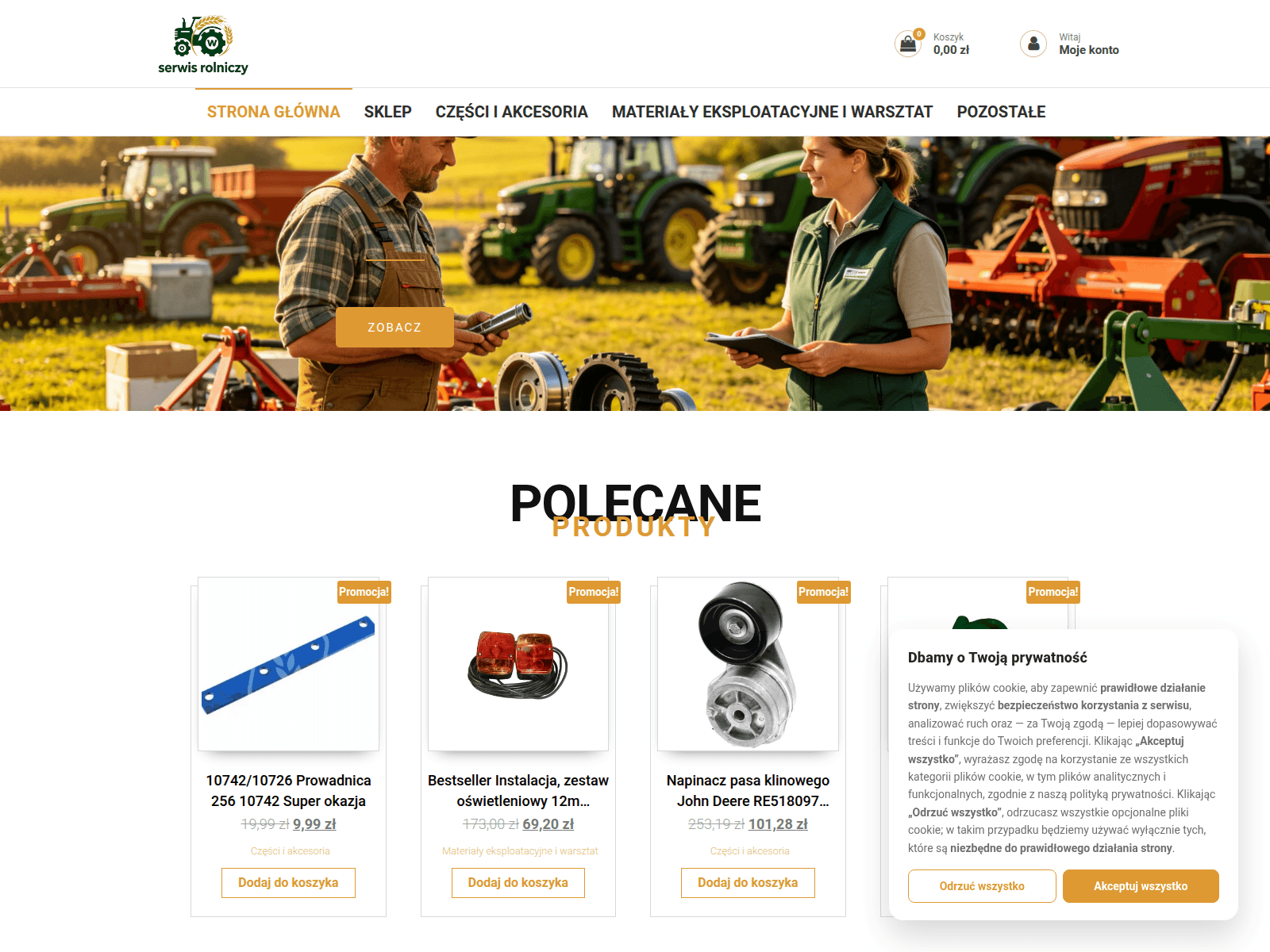 Screenshot of serwisrolniczy.com