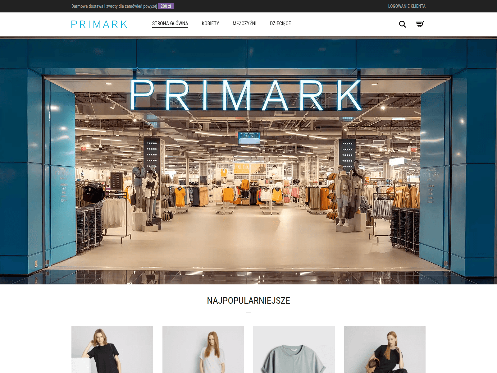 Screenshot of primarkpolska.pl