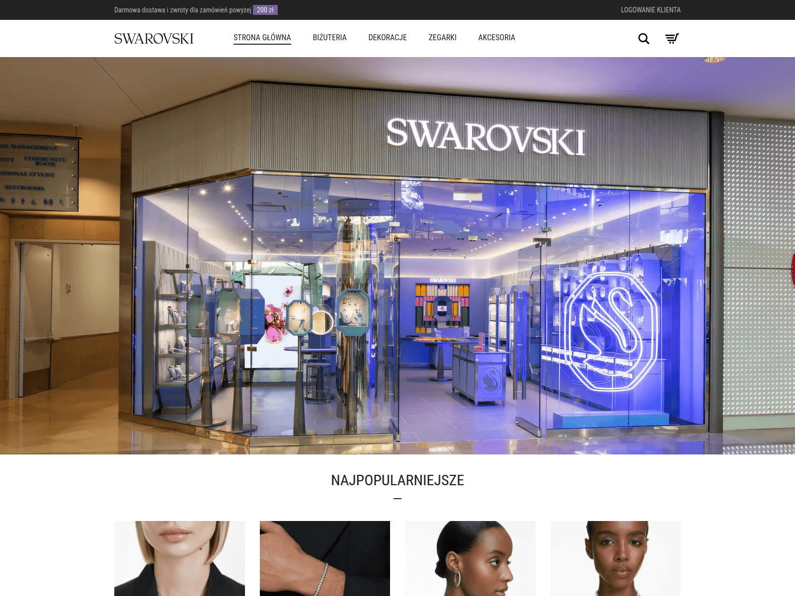 Screenshot of swarovski-polska.pl
