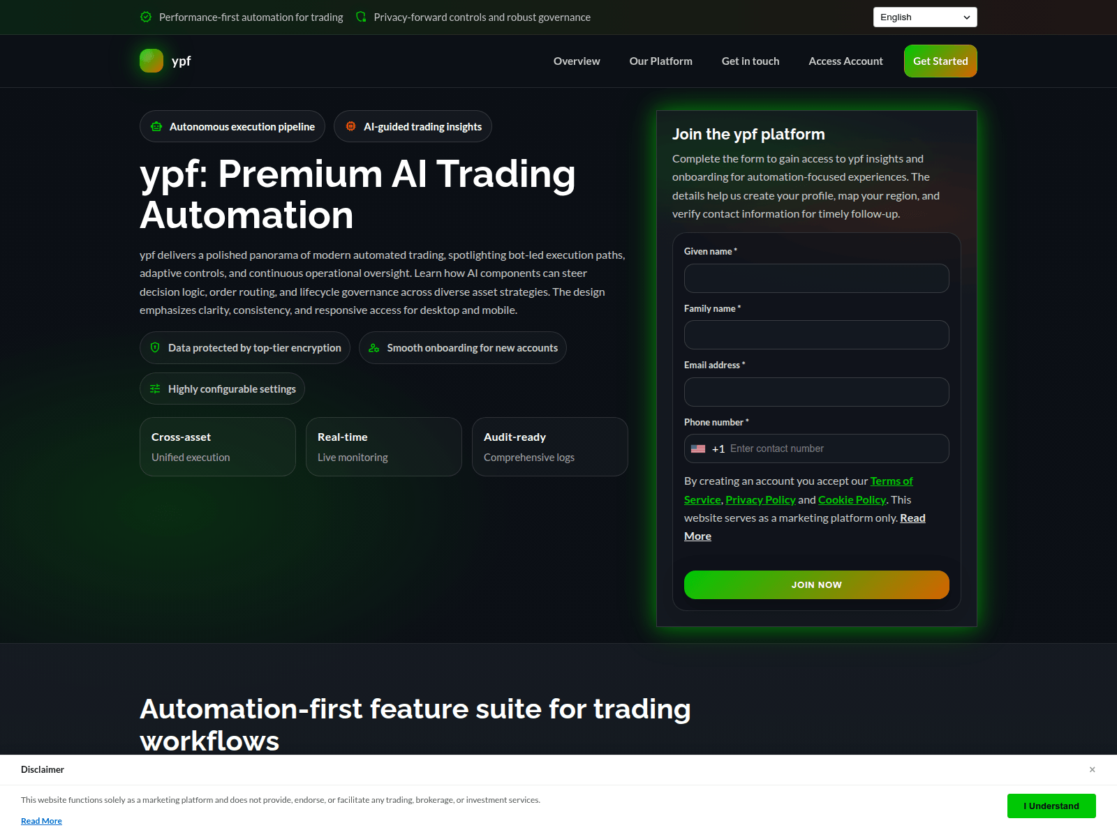 Screenshot of ypf-engine.com