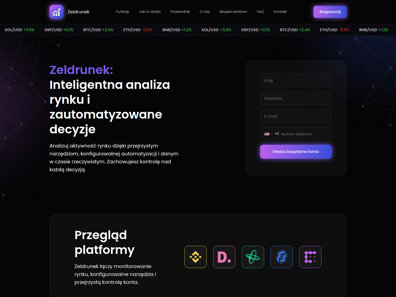 Screenshot of zeldrunek.com