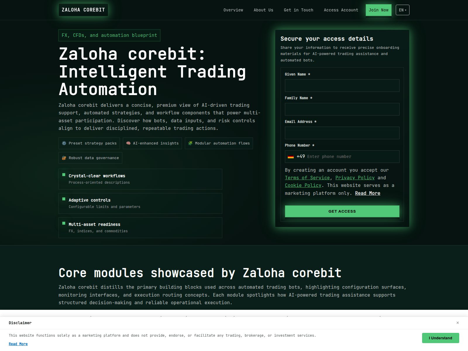 Screenshot of zalohacorebit.shop