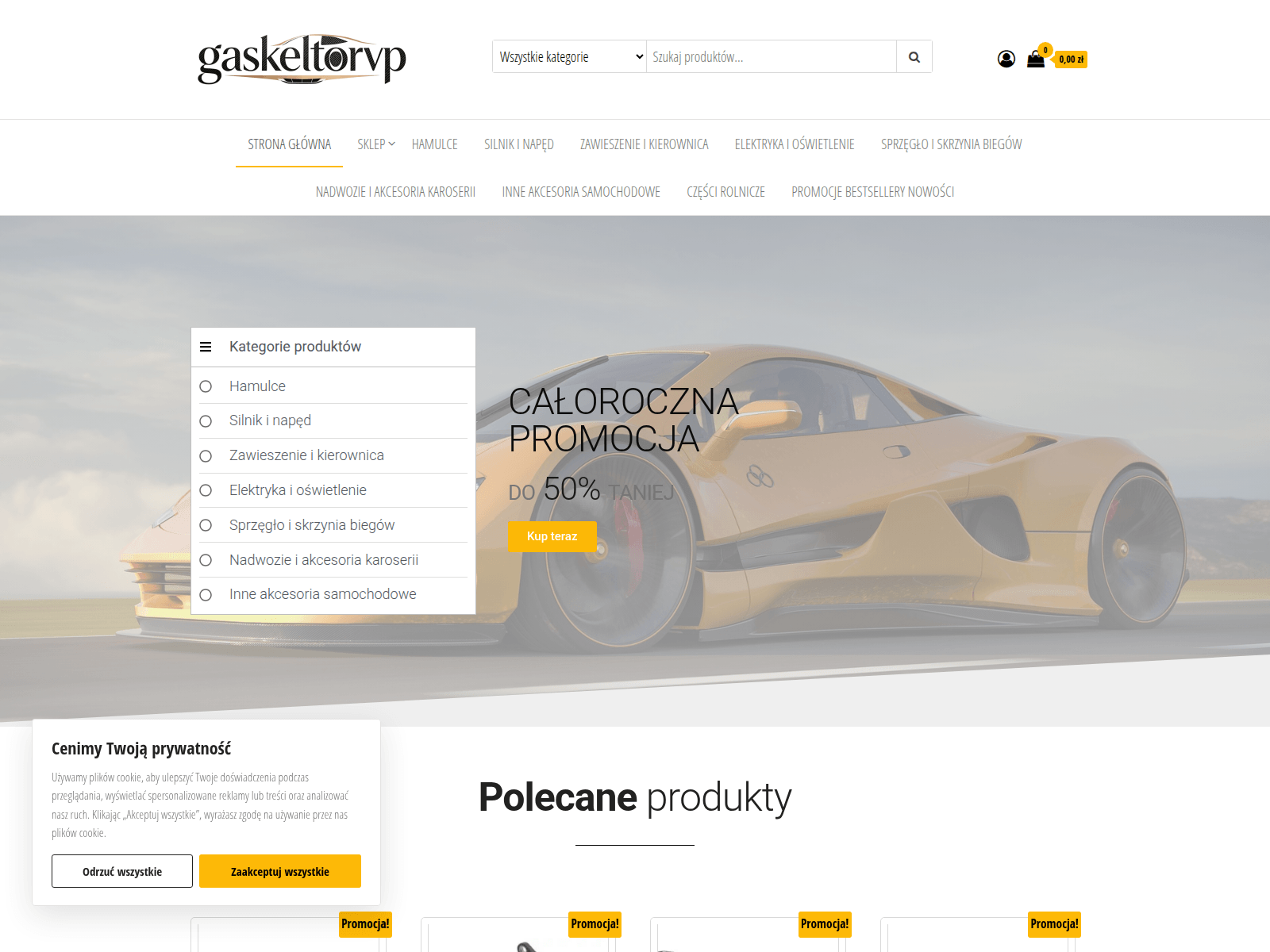 Screenshot of gaskeltorvp.com
