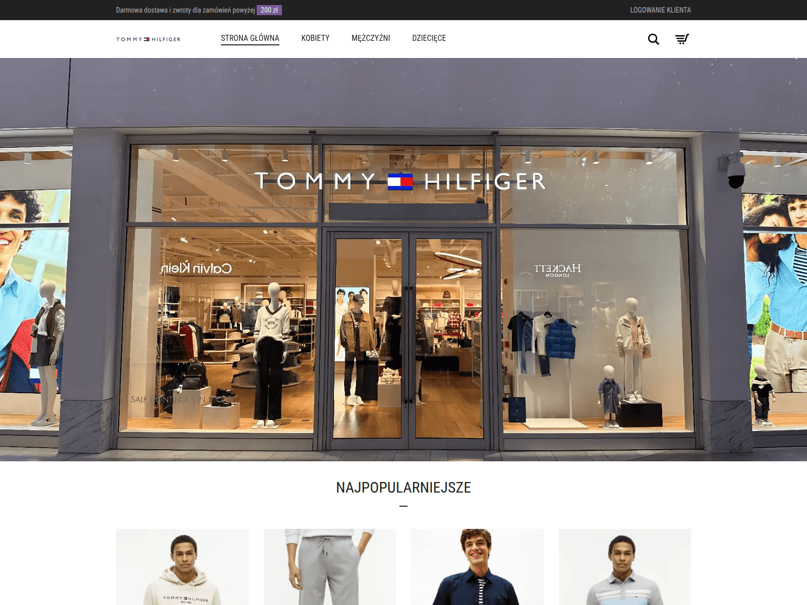 Screenshot of tommy-hilfiger.pl