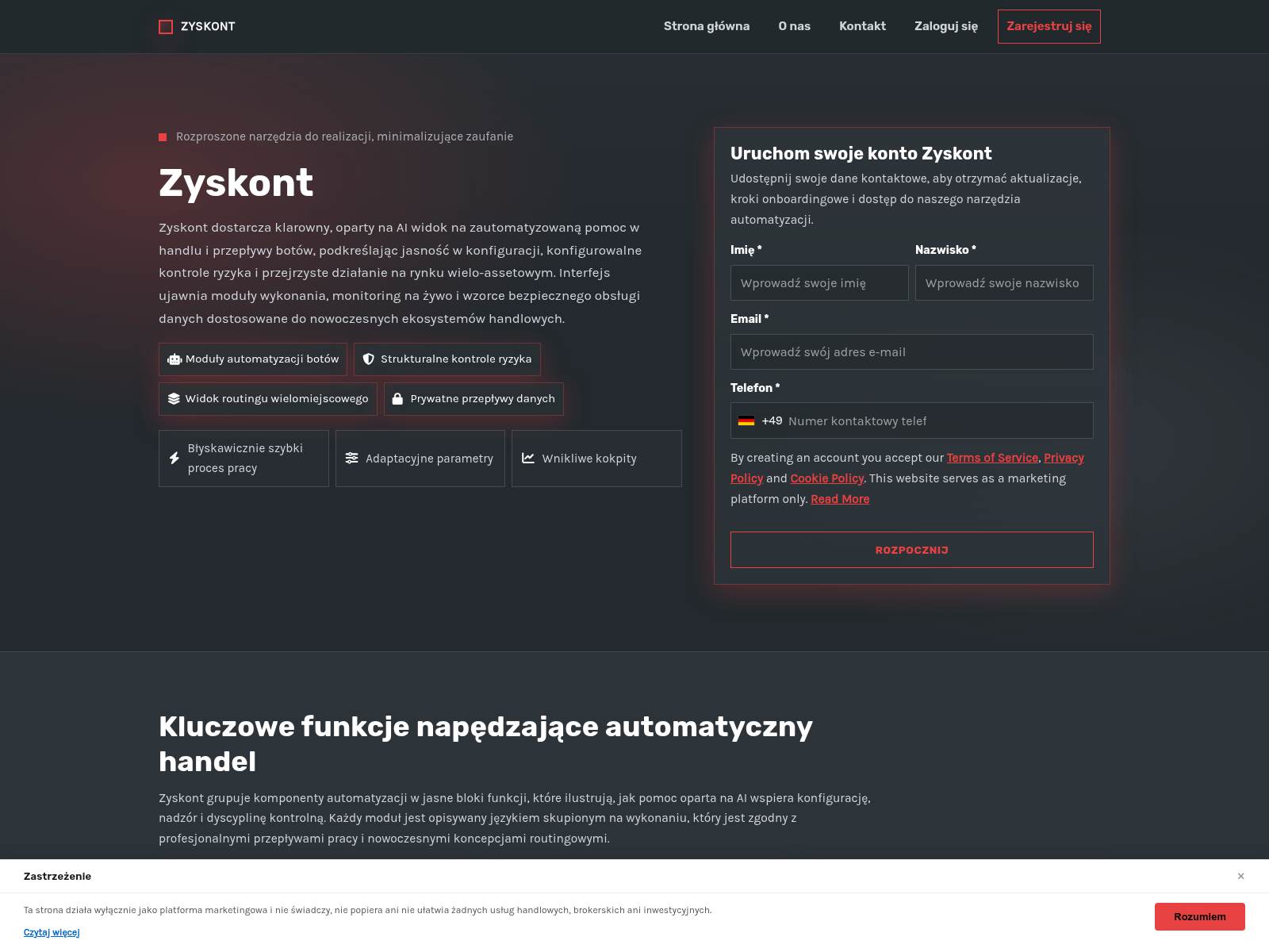 Screenshot of zyskont.pro