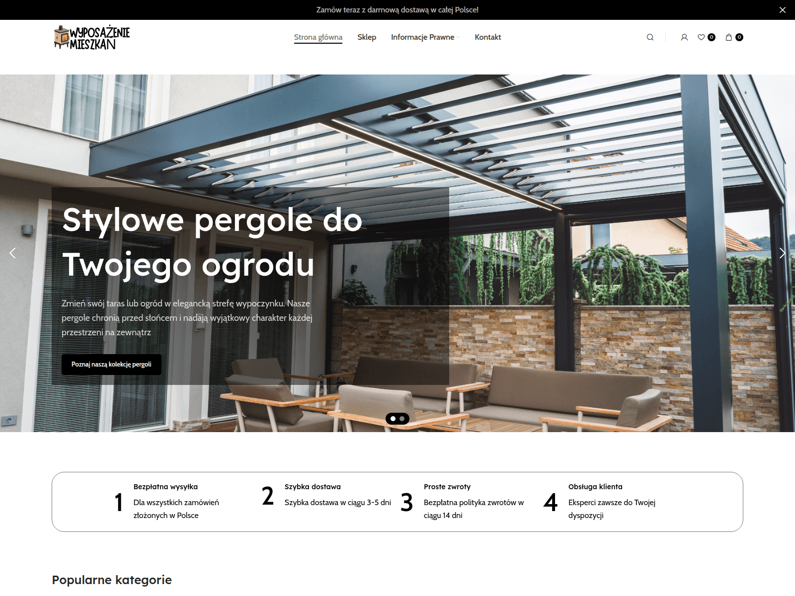 Screenshot of wyposazeniemieszkan.com