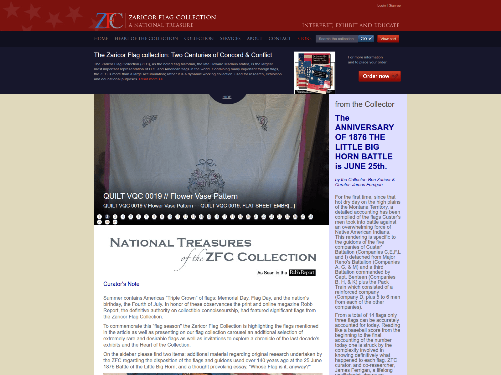 Screenshot of flagcollection.com