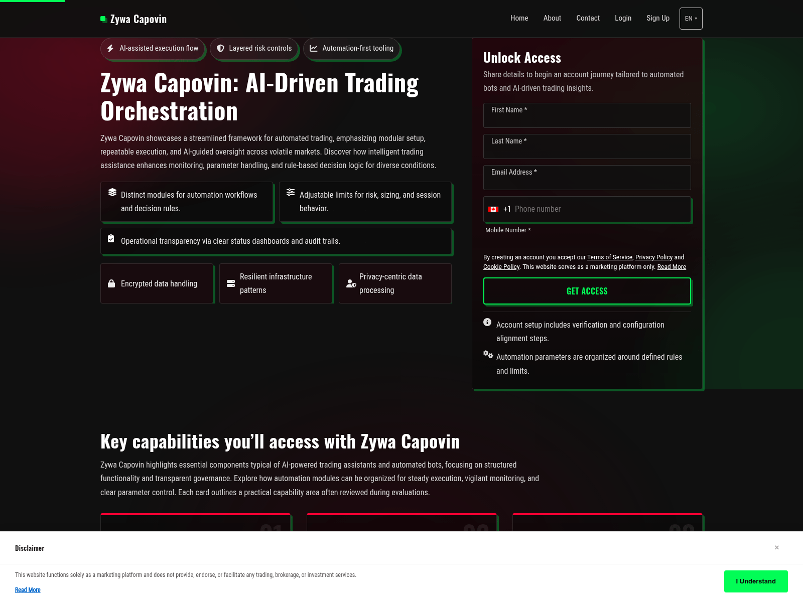 Screenshot of zywa-capovin.pro
